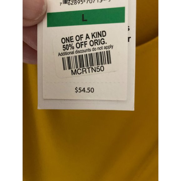 NWT  JESSICA SIMPSON NOA TEXTURED BODYSUIT GOLDEN YELLOW Large - Picture 3 of 7